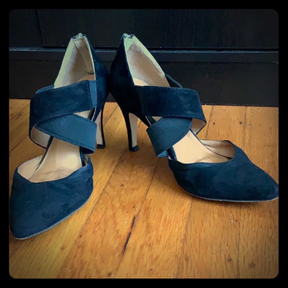 Corso Como black suede heels